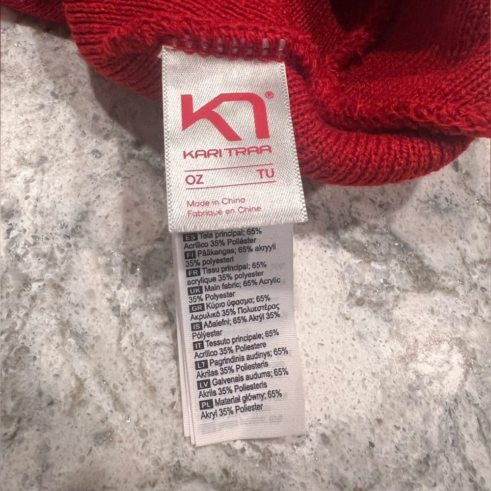 *NWOT* Kari Traa Women’s Rothe Beanie Hat in Heat Red (one size) - Picture 5 of 9